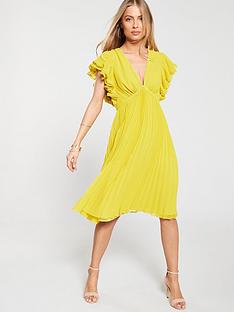 Yellow Full Skirt Dress