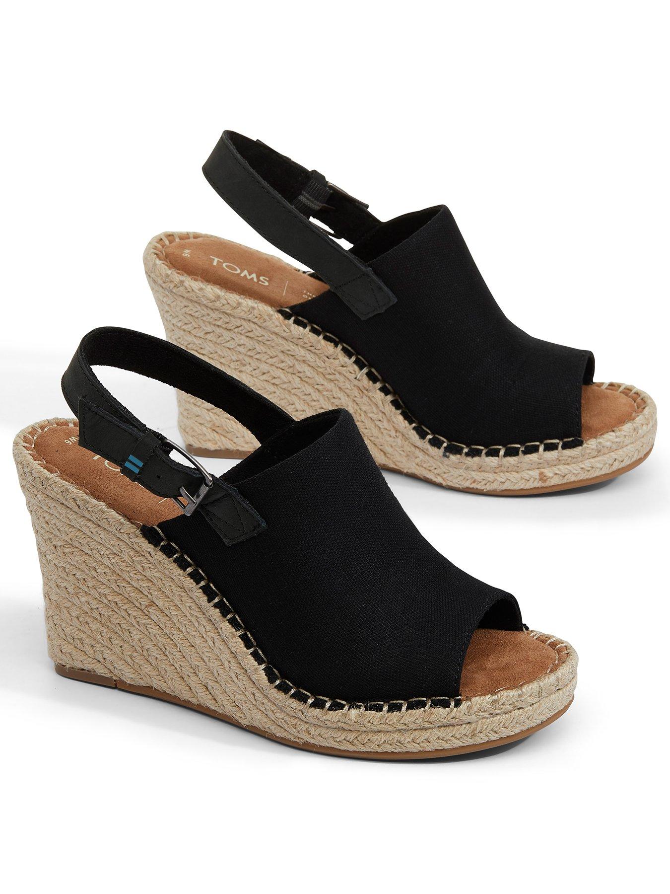 toms monica wedges black