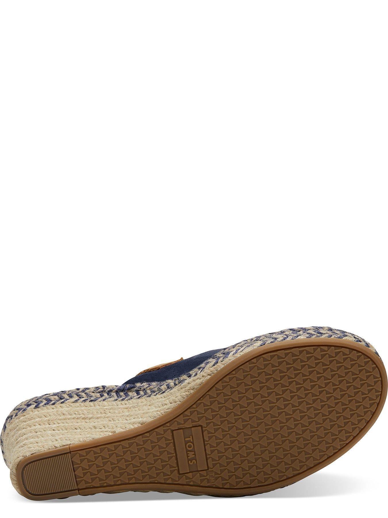 toms monica wedges navy