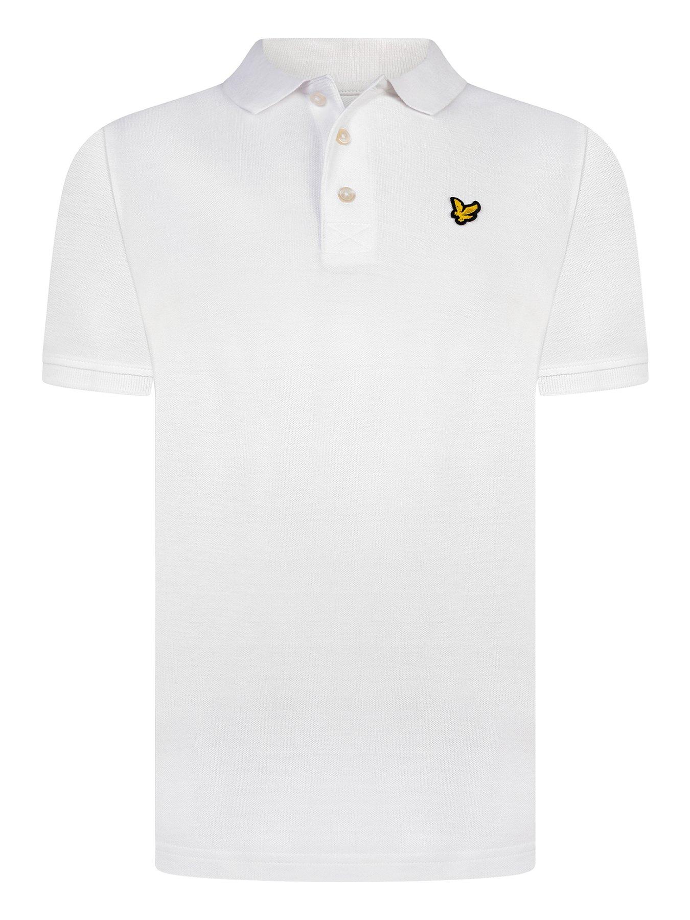Lyle & Scott Boys Classic Short Sleeve Polo Shirt - White | very.co.uk