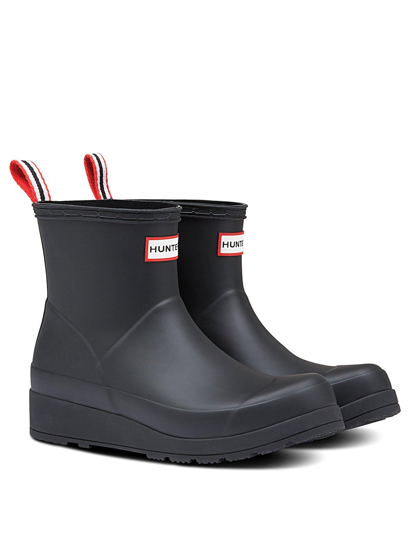 black ankle hunter wellies
