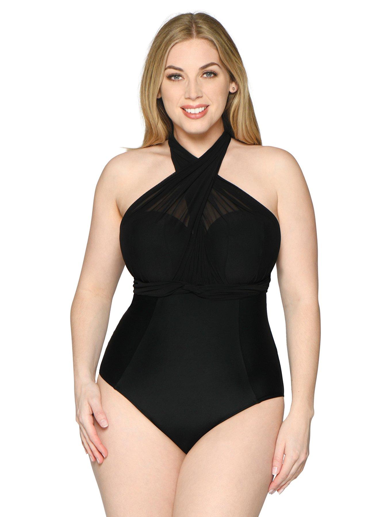 Curvy Kate Wrapsody Bandeau Swimsuit very.co.uk