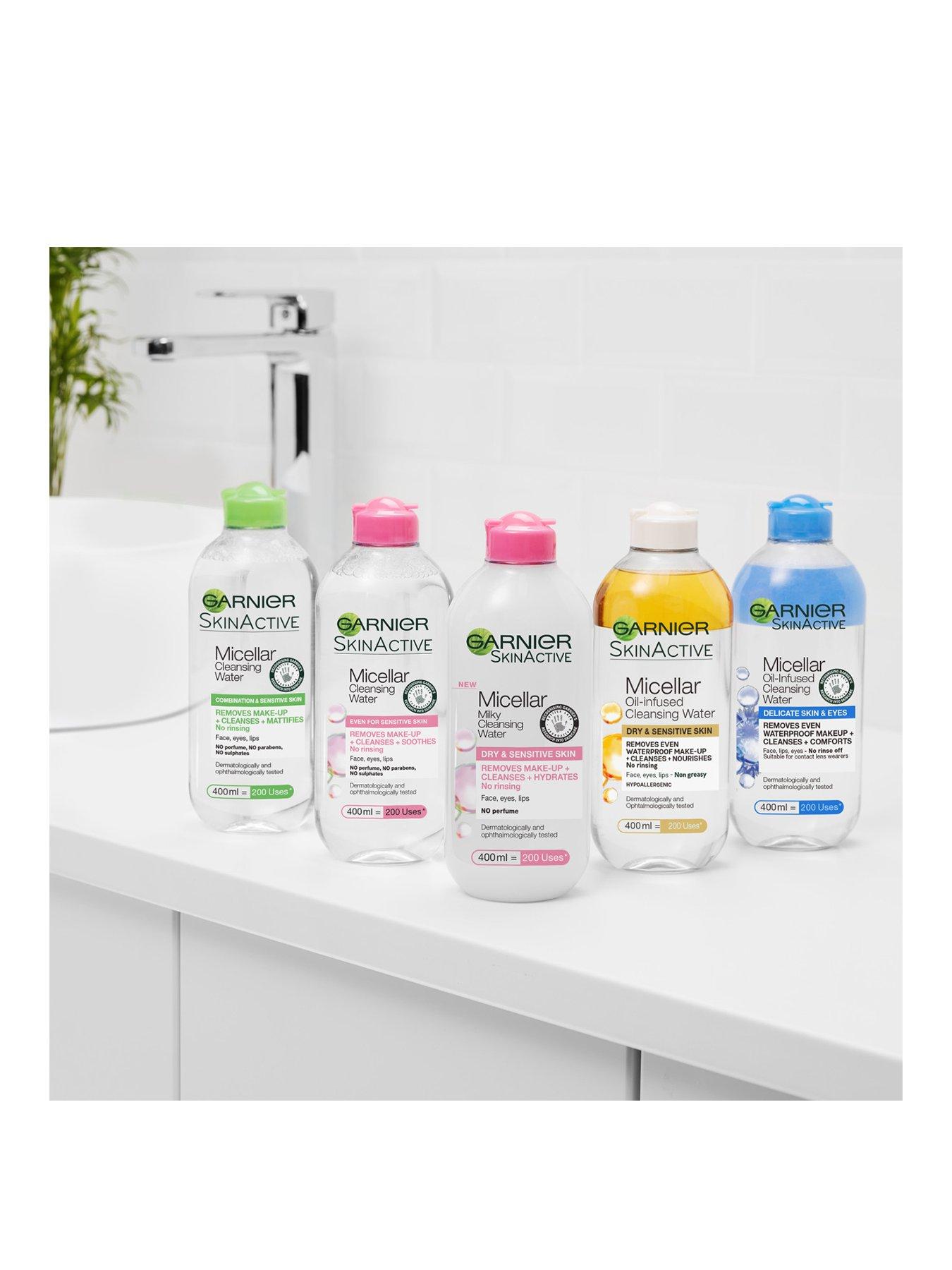 garnier micellar oil infused cleansing water delicate skin and eyes