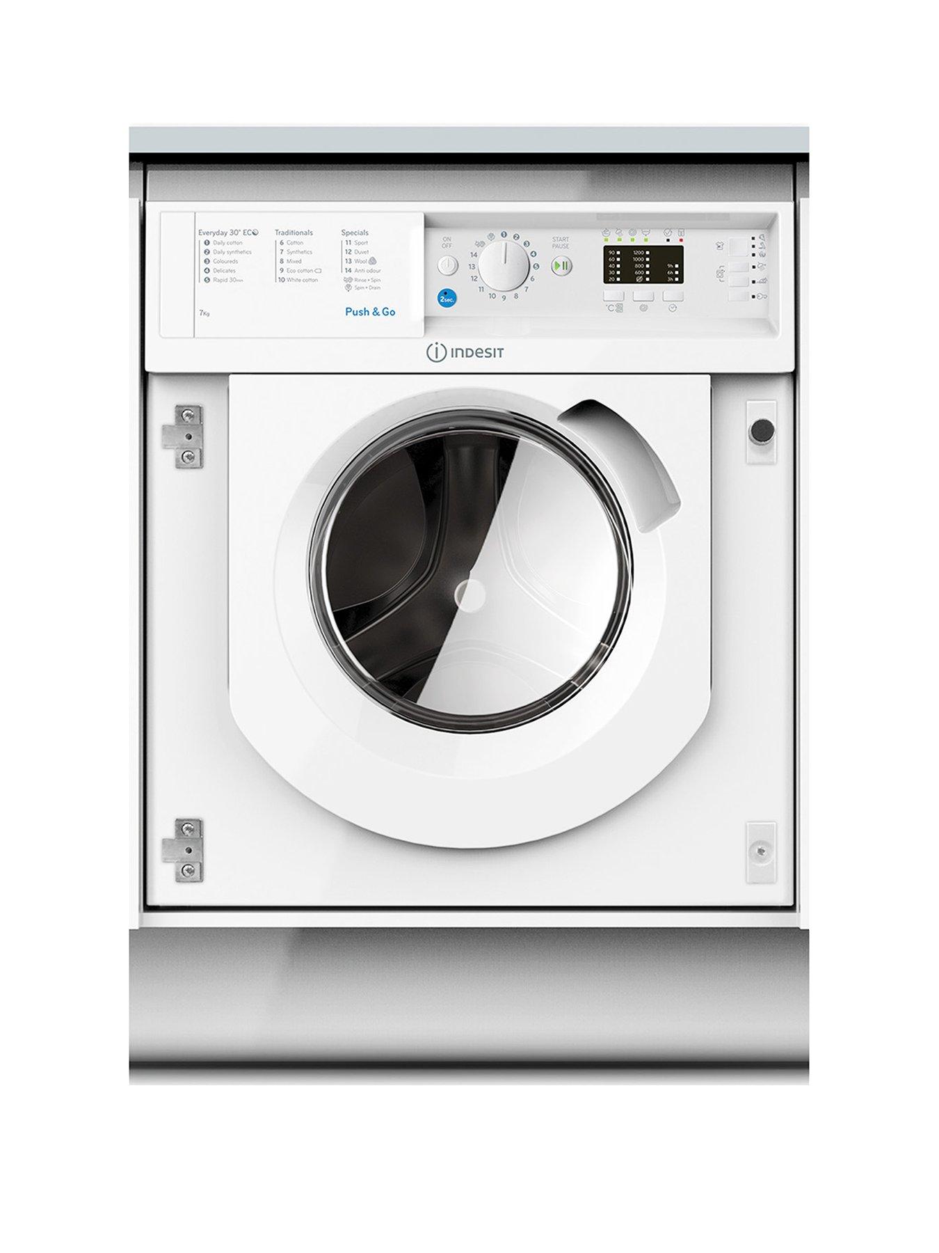 Indesit Biwmil71252 7Kg Load, 1200 Spin Washing Machine – White – Washing Machine With Installation