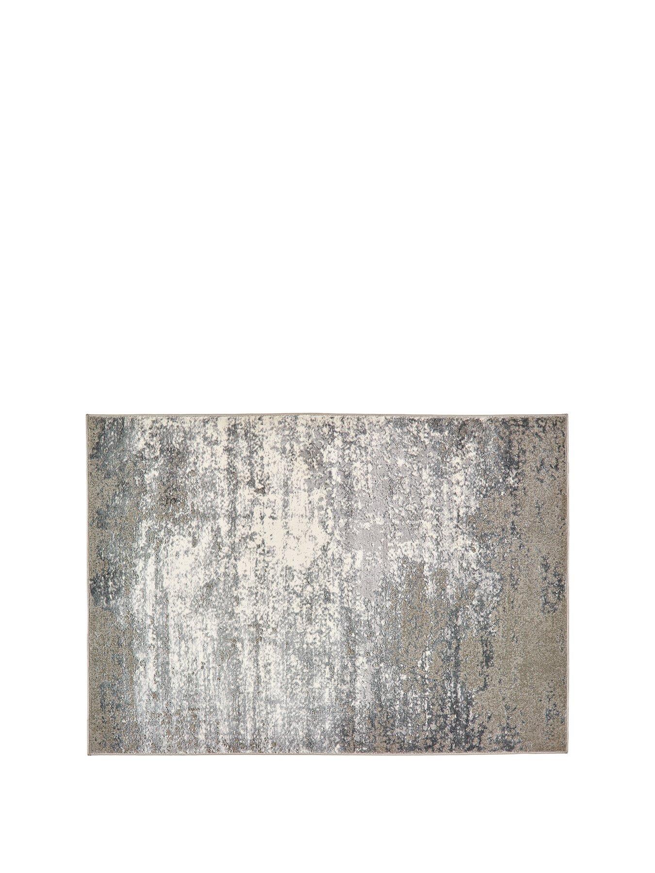 Image 2 of 6 of The Very Collection Distressed Vintage Rug - Silver