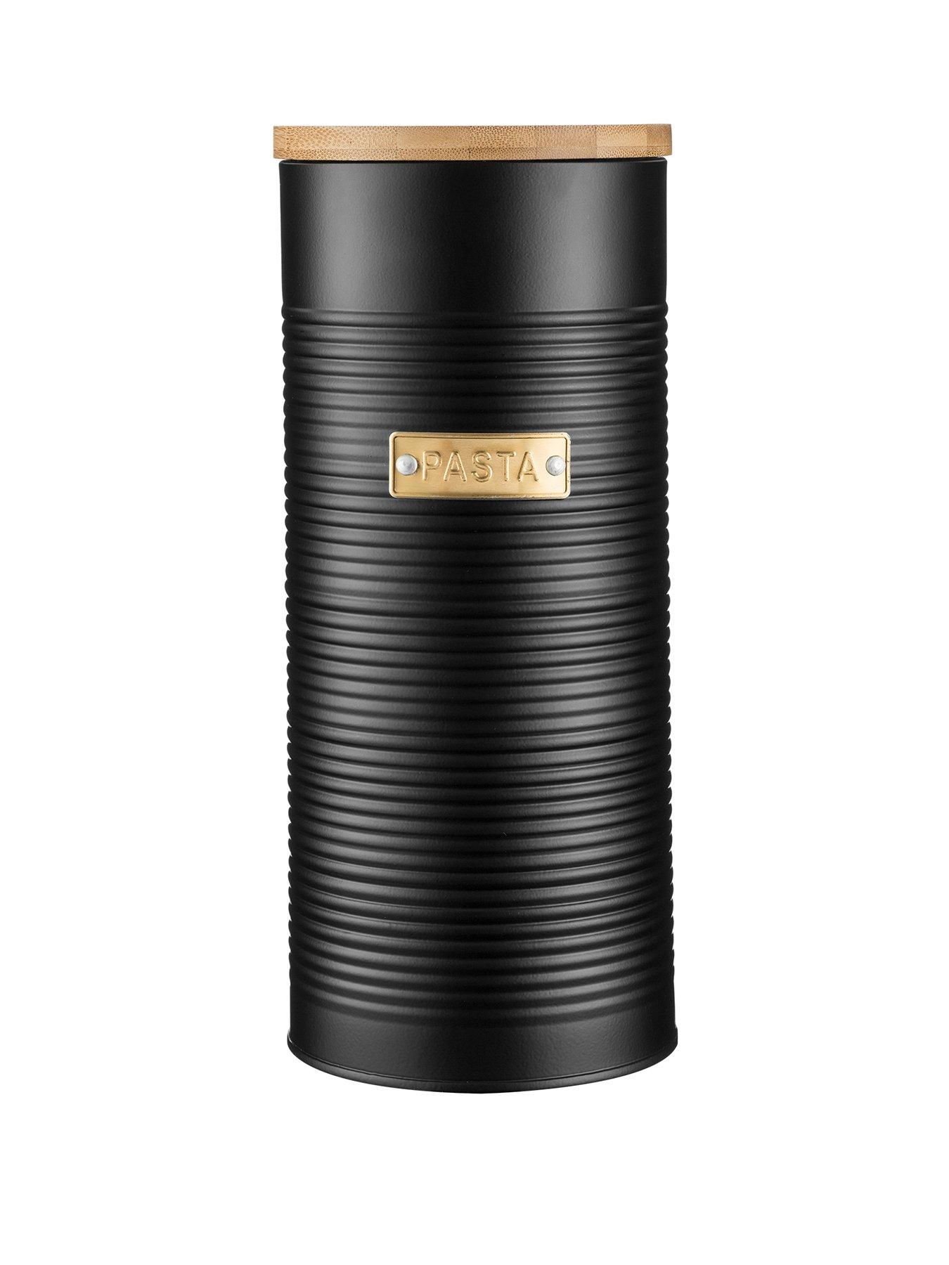 Product photograph of Typhoon Otto Black Pasta Jar from very.co.uk