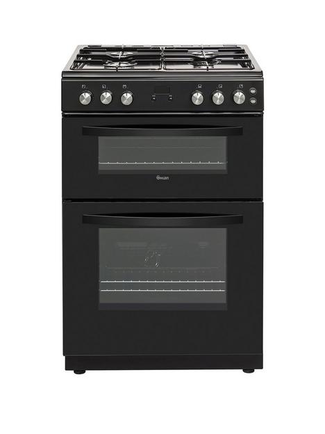 swan-sx15862b-60cm-widenbspdouble-oven-gas-cooker-black
