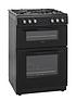  image of swan-sx15862b-60cm-widenbspdouble-oven-gas-cooker-black