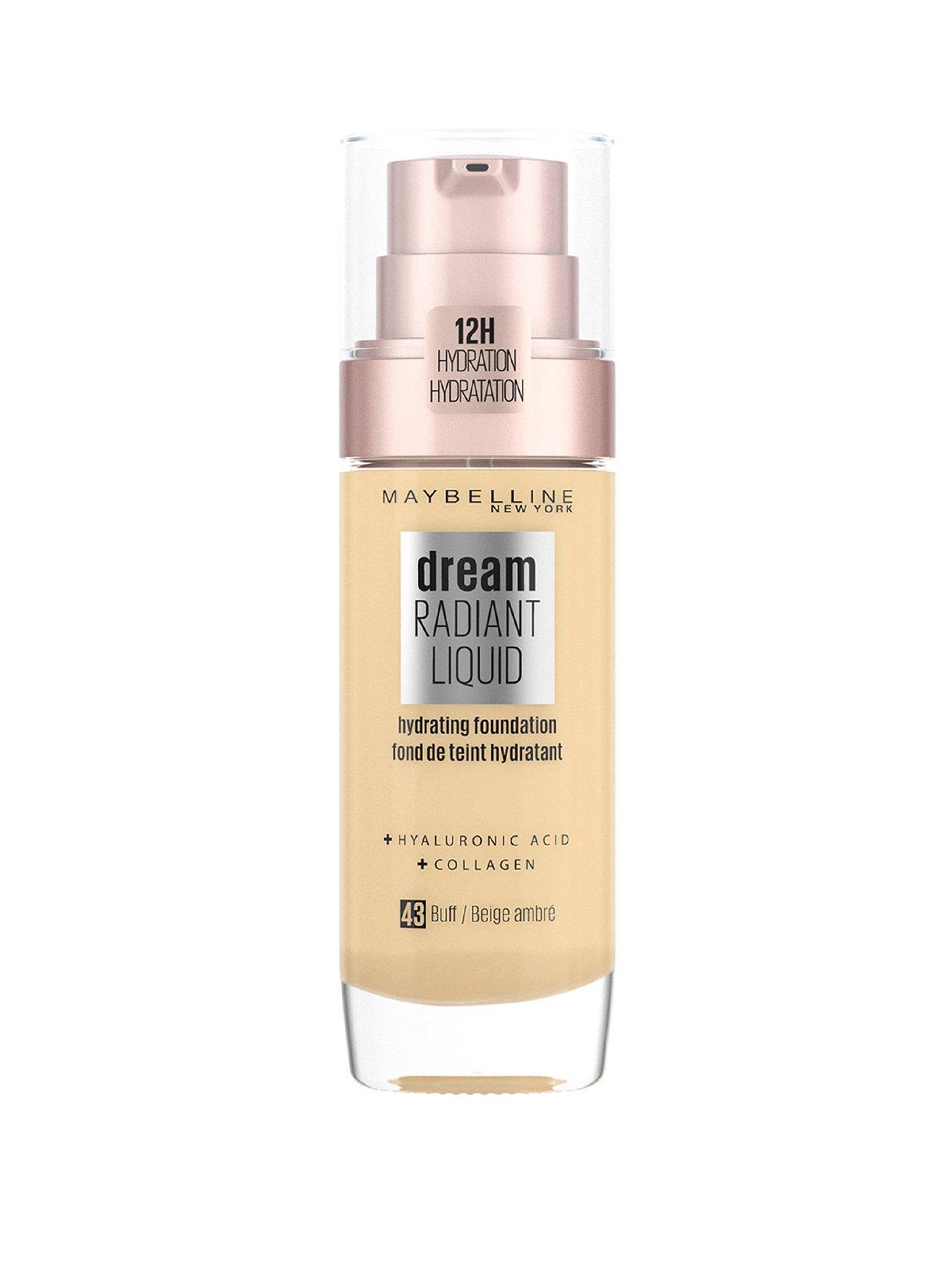 MAYBELLINE Dream Radiant Liquid Hydrating Foundation with Hyaluronic Acid and Collagen - Lightweight, Medium Coverage Up to 12 Hour Hydration