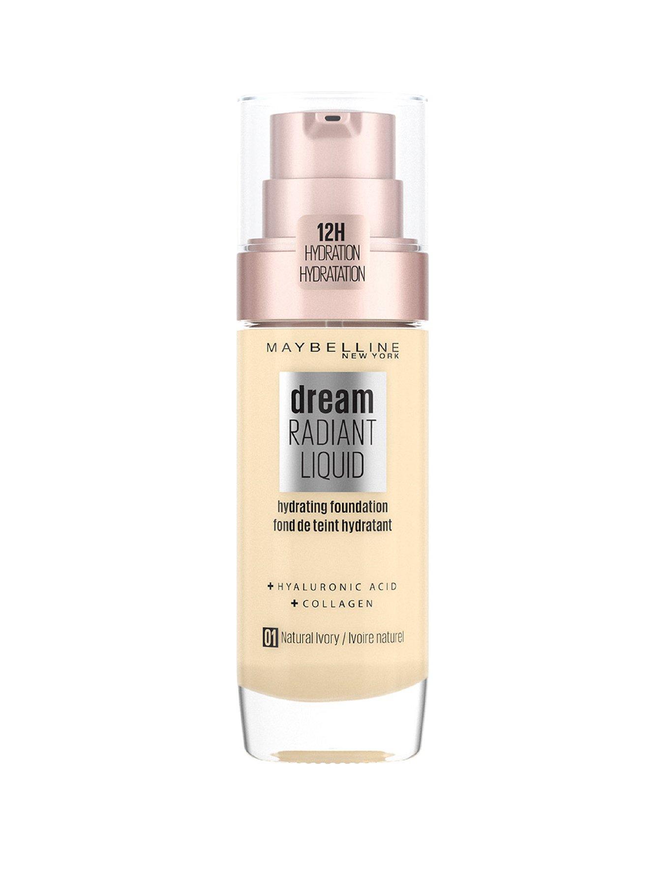MAYBELLINE Dream Radiant Liquid Hydrating Foundation with Hyaluronic Acid and Collagen - Lightweight, Medium Coverage Up to 12 Hour Hydration