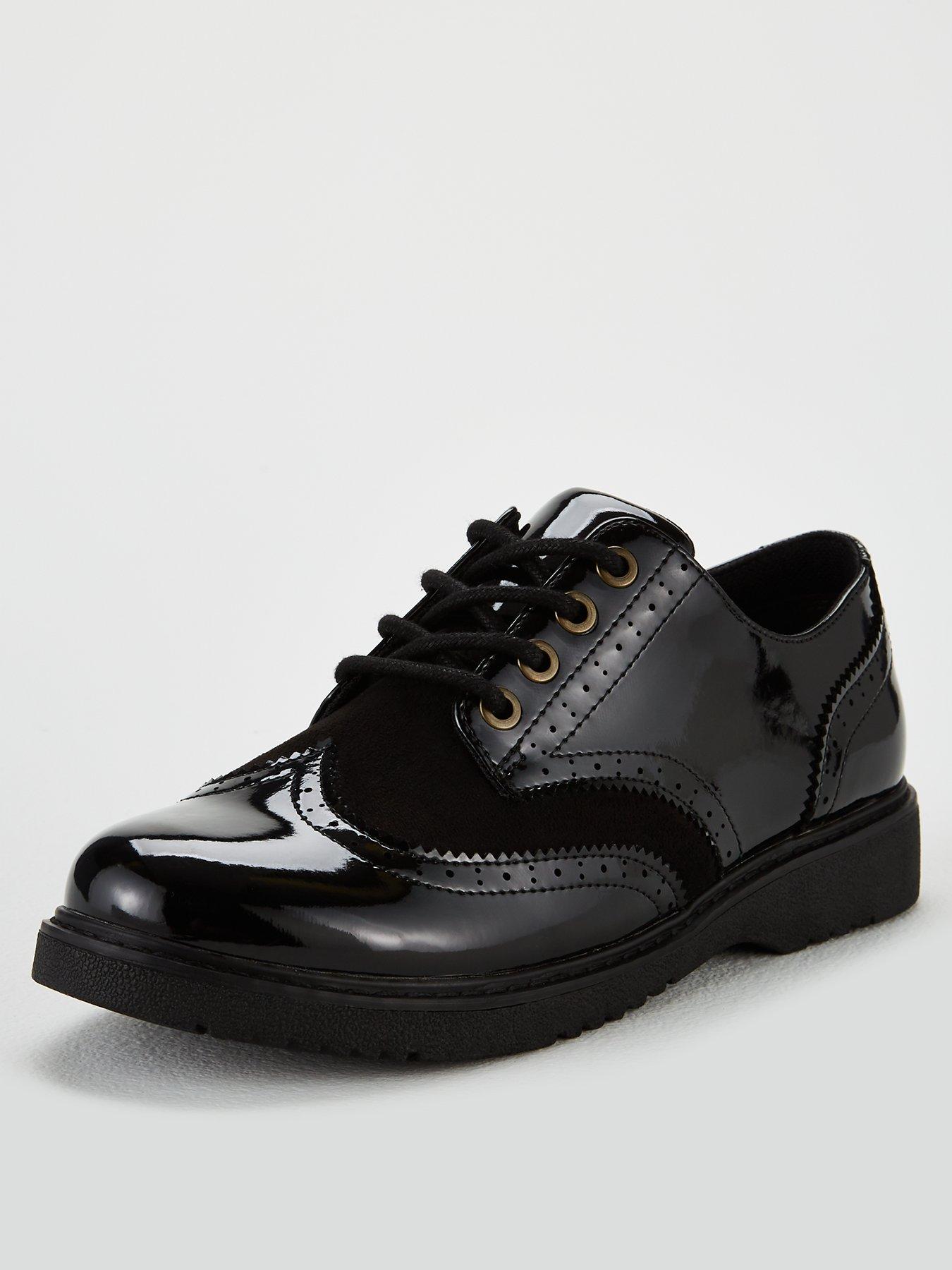 black lace up brogues ladies