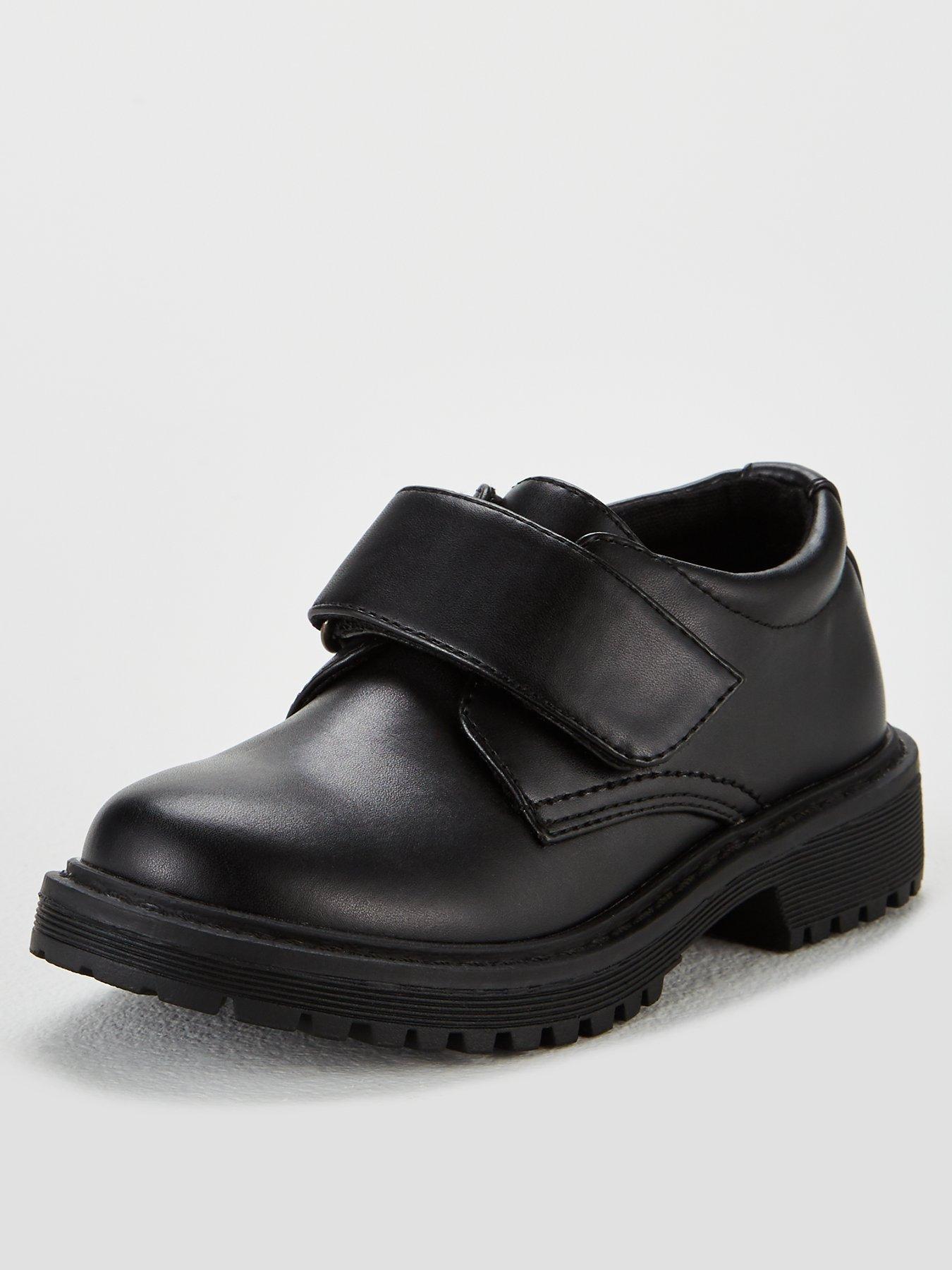 boys black velcro shoes