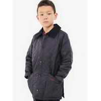 Barbour Boys Classic Liddesdale Quilt Jacket - Navy | very.co.uk