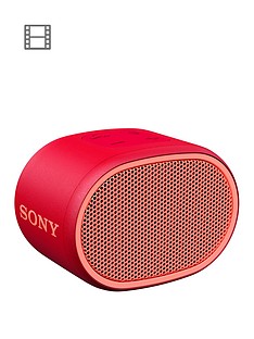Sony SRS-XB01 Compact Water Resistant Wireless Speaker with Extra Bass - Red Best Price and Cheapest
