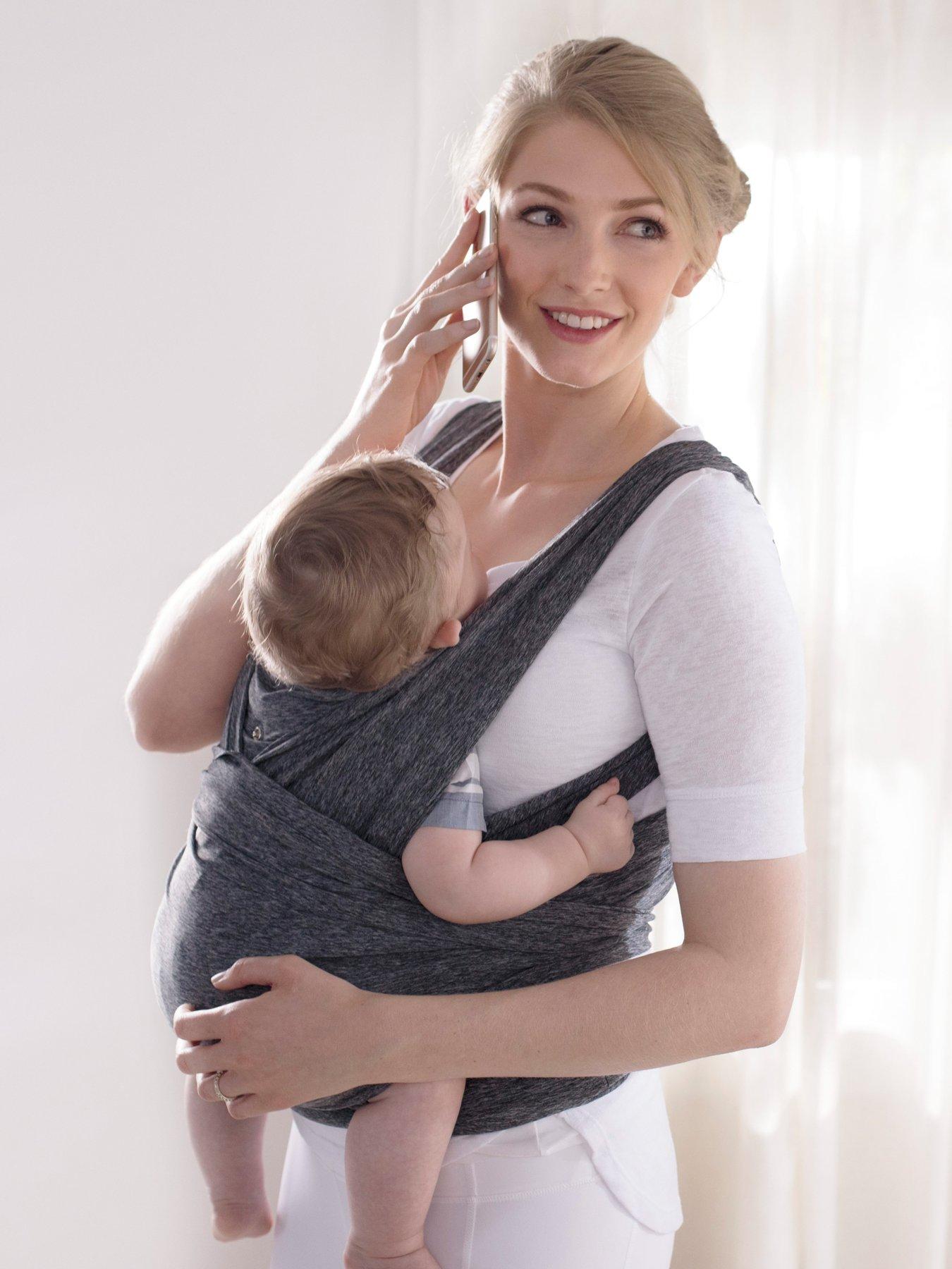 boppy comfyfit baby carrier grey