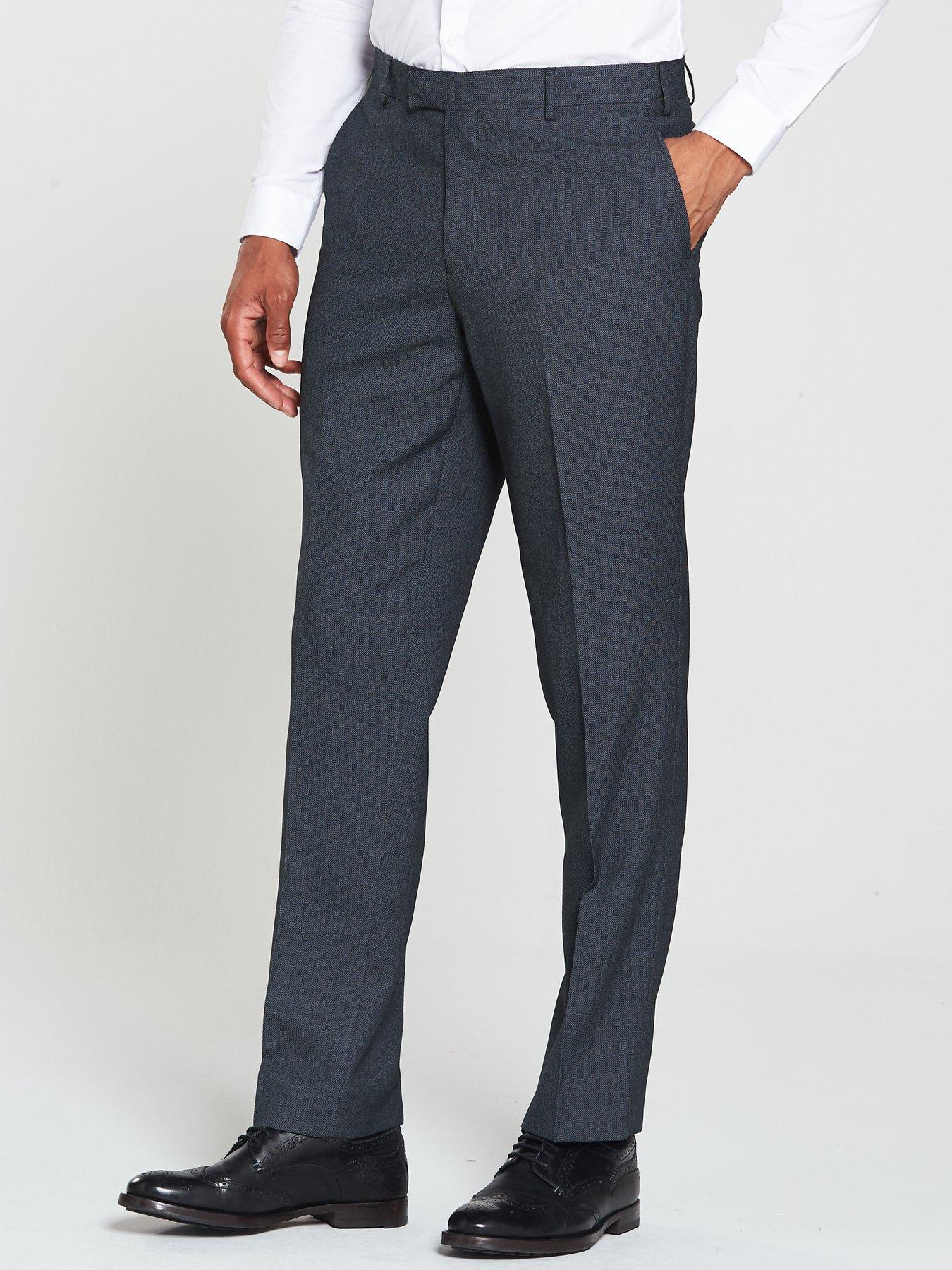 undefined Harcourt Tailored Fit Trousers - Dark Blue
