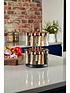  image of tower-rose-gold-and-black-rotating-spice-rack-and-16-jars-with-spices