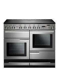 Rangemaster PDL110EISS Professional Deluxe 110cm Wide Electric Range Cooker with Induction Hob - Stainless Steel