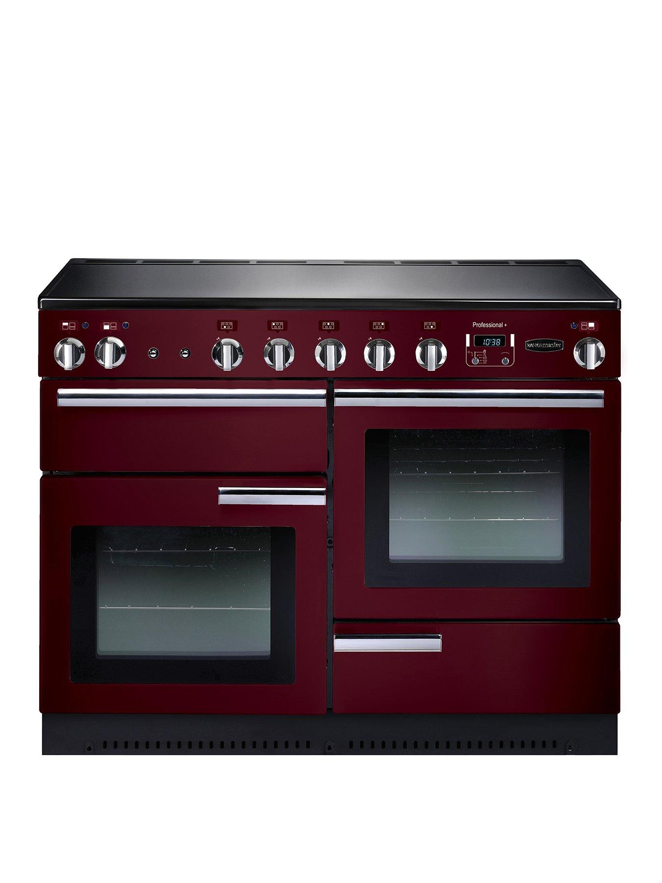 Rangemaster  Prop110Eicy Professional Plus 110Cm Wide Electric Range Cooker With Induction Hob – Cranberry