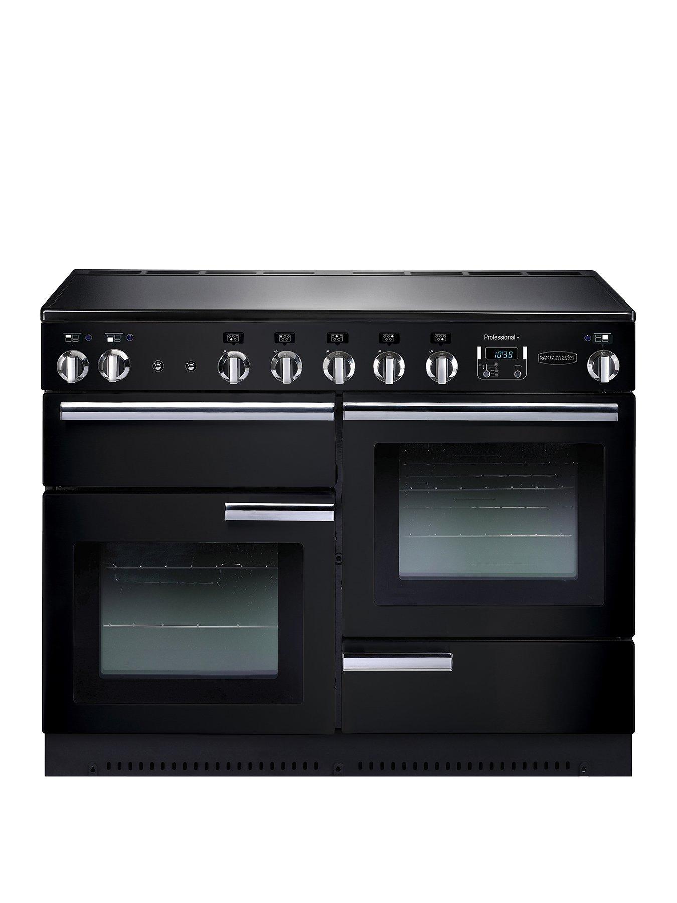 Rangemaster  Prop110Eigb Professional Plus 110Cm Wide Electric Range Cooker With Induction Hob - Black