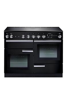 Rangemaster PROP110EIGB Professional Plus 110cm Wide Electric Range Cooker with Induction Hob - Black