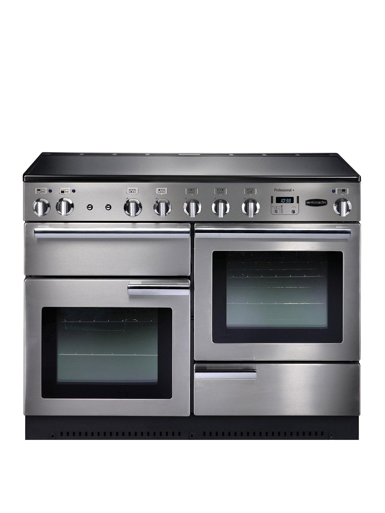 Rangemaster  Prop110Eiss Professional Plus 110Cm Wide Electric Range Cooker With Induction Hob - Stainless Steel