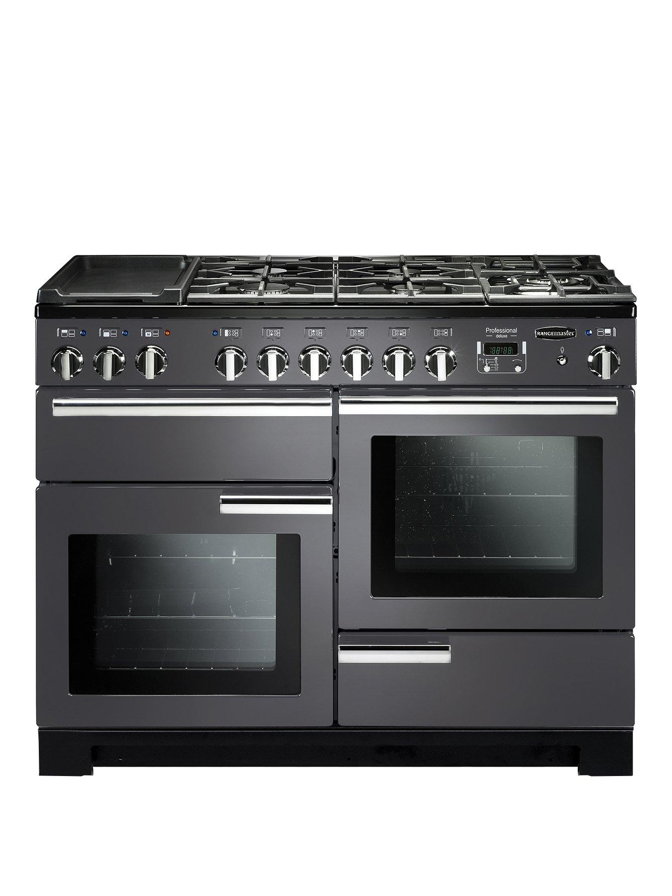 Rangemaster  Pdl110Dffsl Professional Deluxe 110Cm Wide Dual Fuel Range Cooker - Slate