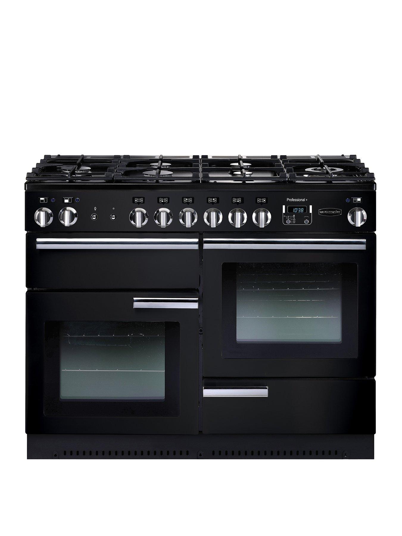 Rangemaster  Prop110Dffgb Professional Plus 110Cm Wide Dual Fuel Range Cooker – Black