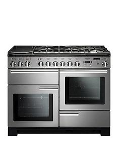 Rangemaster PDL110DFFSS Professional Deluxe 110cm Wide Dual Fuel Range Cooker - Stainless Steel