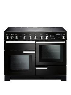 Rangemaster PDL110EIGB Professional Deluxe 110cm Wide Electric Range with Induction Hob - Black