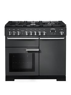 Rangemaster PDL100DFFSL Professional Deluxe 100cm Wide Dual Fuel Range Cooker - Slate