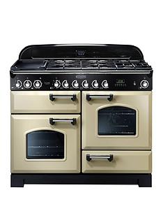 Rangemaster CDL110DFFCR Classic Deluxe 110cm Wide Dual Fuel Range Cooker - Cream