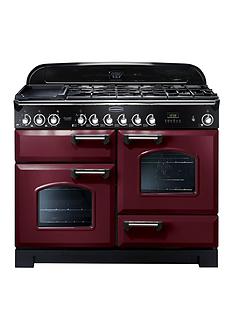 Rangemaster CDL110DFFCY Classic Deluxe 110cm Wide Dual Fuel Range Cooker - Cranberry