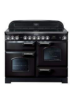 Rangemaster CDL110ECBL Classic Deluxe 110cm Wide Electric Range Cooker with Ceramic Hob - Black