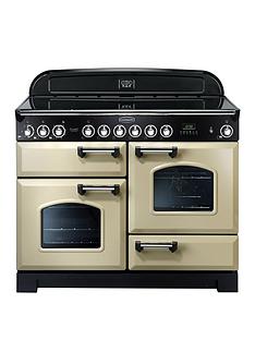 Rangemaster CDL110ECCR Classic Deluxe 110cm Wide Electric Range Cooker with Ceramic Hob - Cream