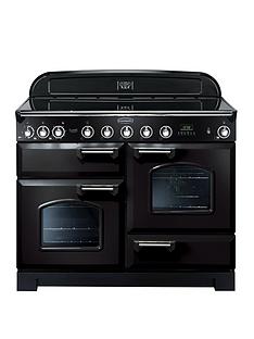 Rangemaster CDL110EIBL Classic Deluxe 110cm Wide Electric Range Cooker with Induction Hob - Black