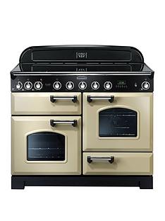 Rangemaster CDL110EICR Classic Deluxe 110cm Wide Electric Range Cooker with Induction Hob - Cream