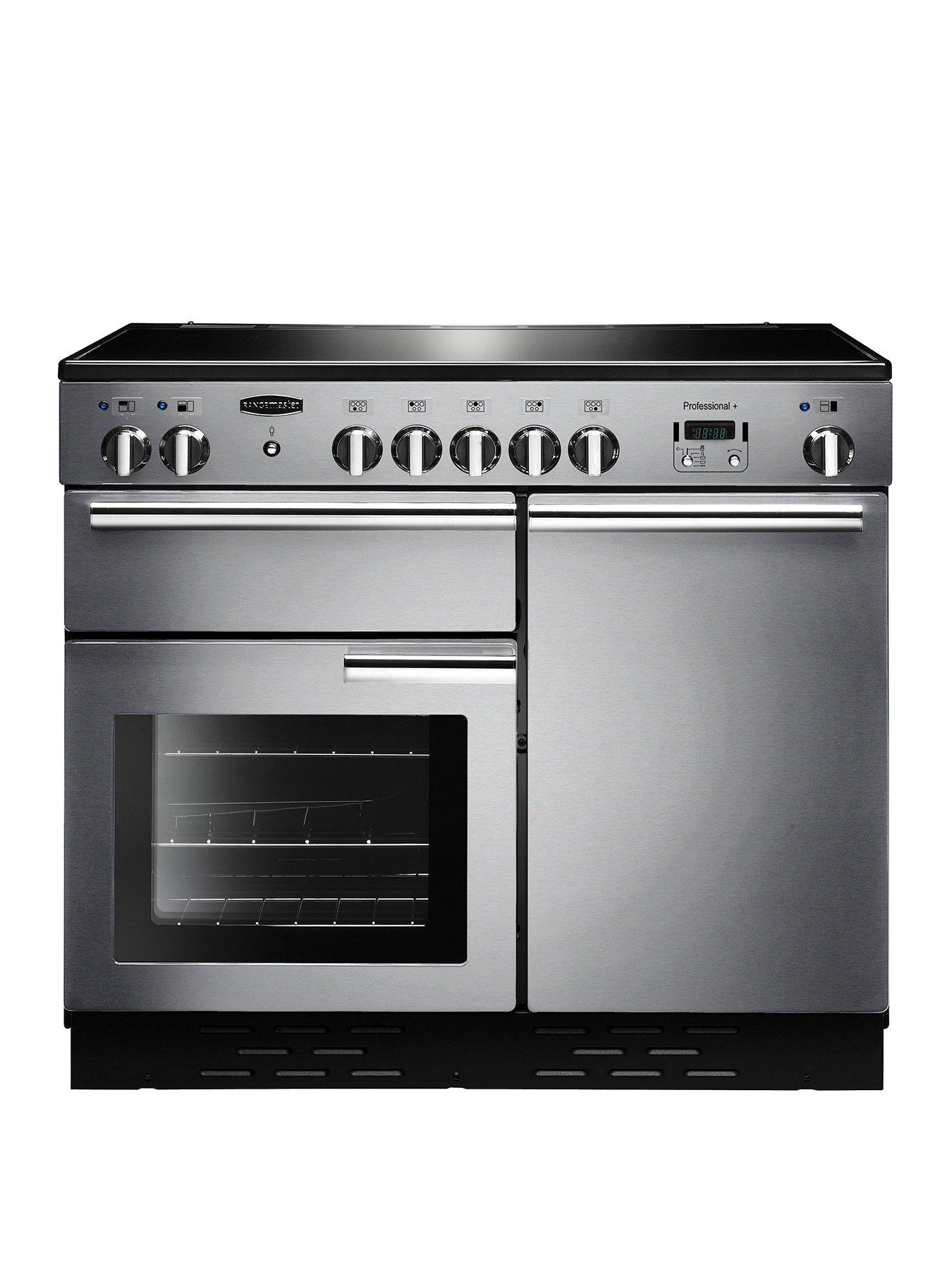 Rangemaster  Prop100Eiss Professional Plus 100Cm Wide Electric Range Cooker With Induction Hob – Stainless Steel