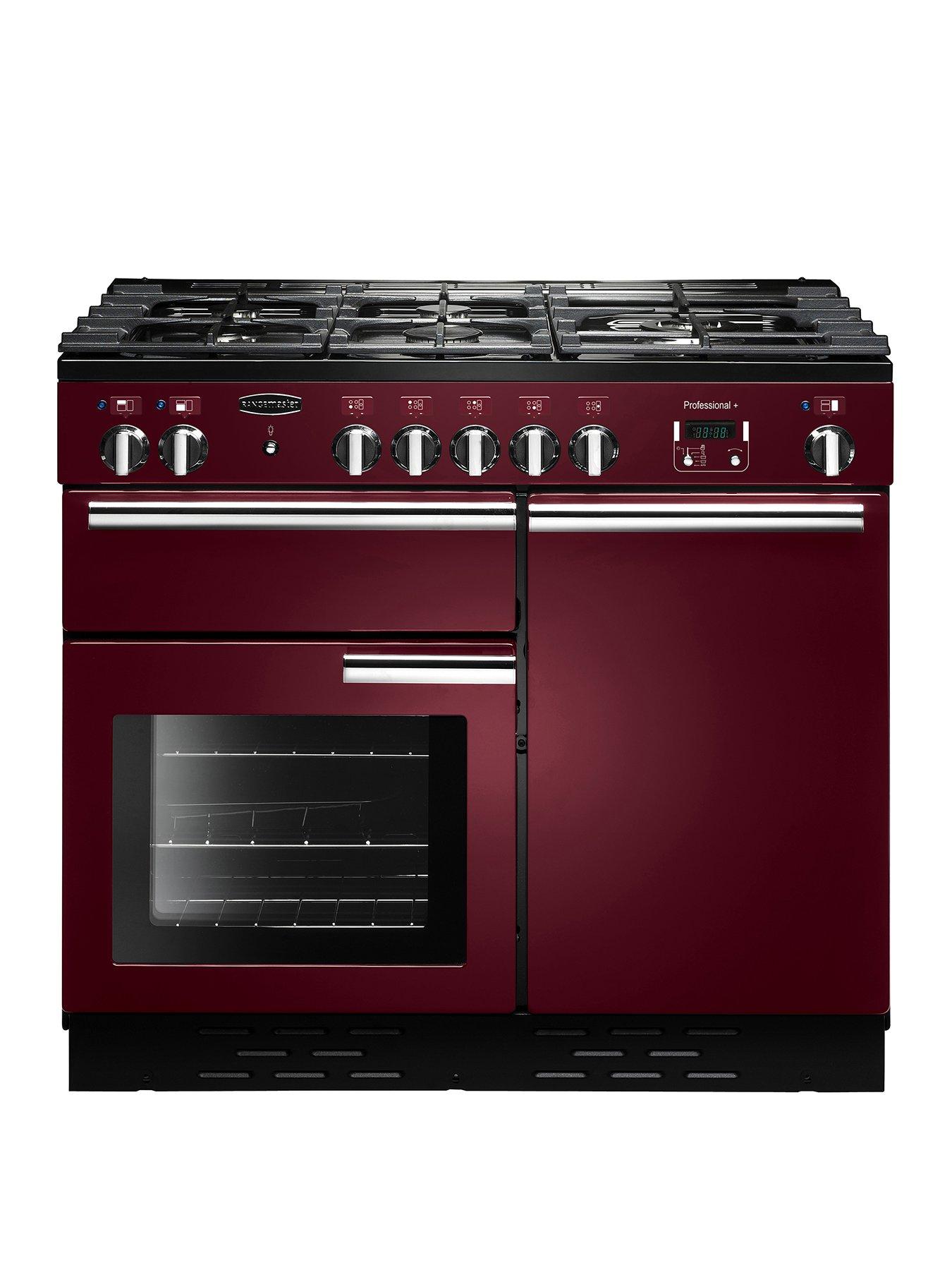 Rangemaster  Prop100Dffcy Professional Plus 100Cm Wide Dual Fuel Range Cooker - Cranberry