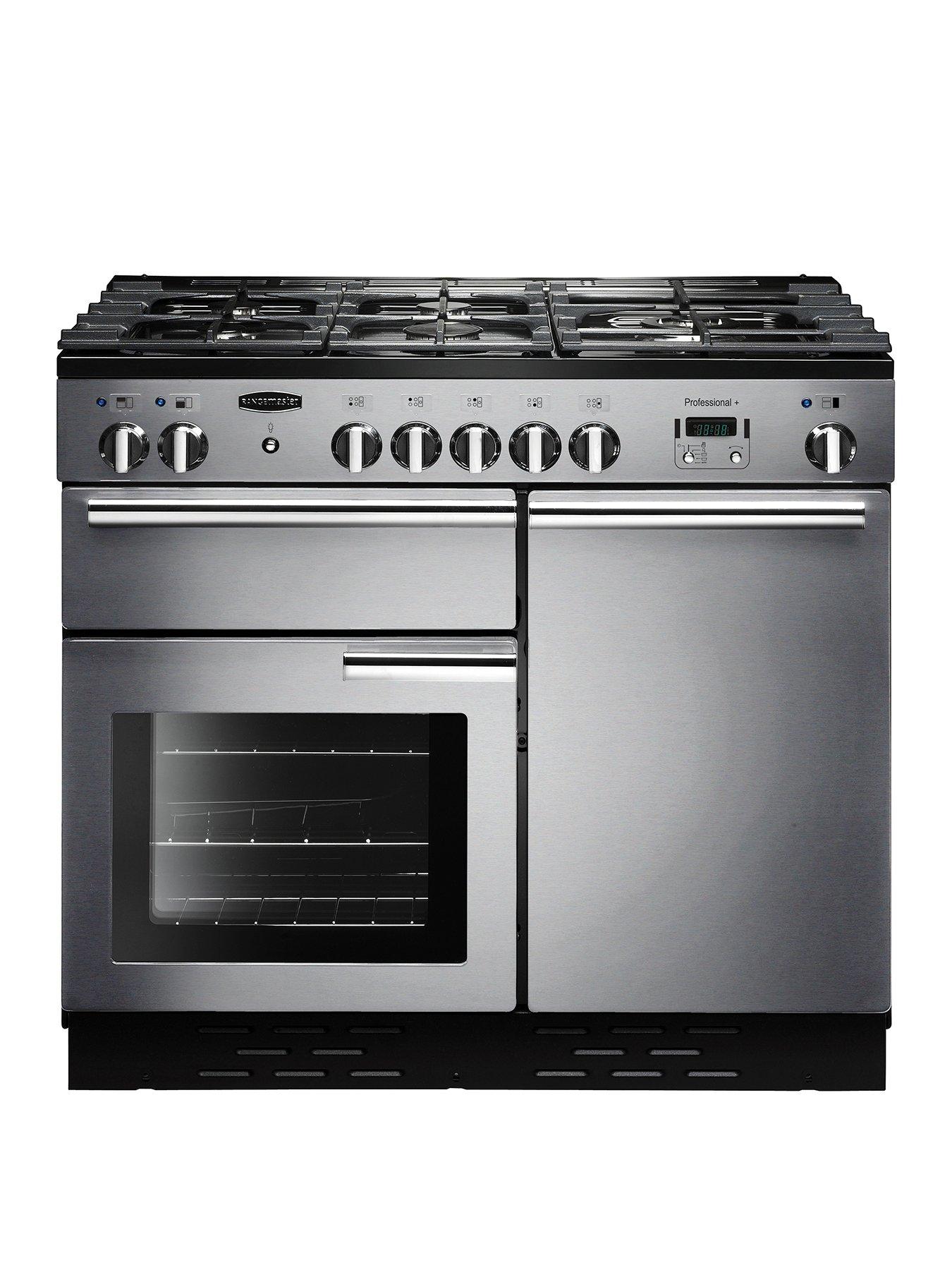Rangemaster  Prop100Dffss Professional Plus 100Cm Wide Dual Fuel Range Cooker – Stainless Steel