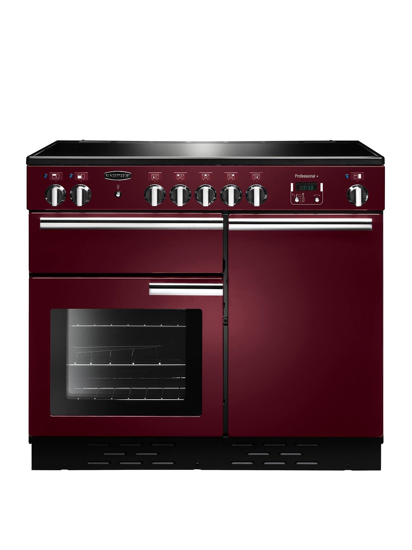 Rangemaster  Prop100Eccy Professional Plus 100Cm Wide Electric Range Cooker – Cranberry