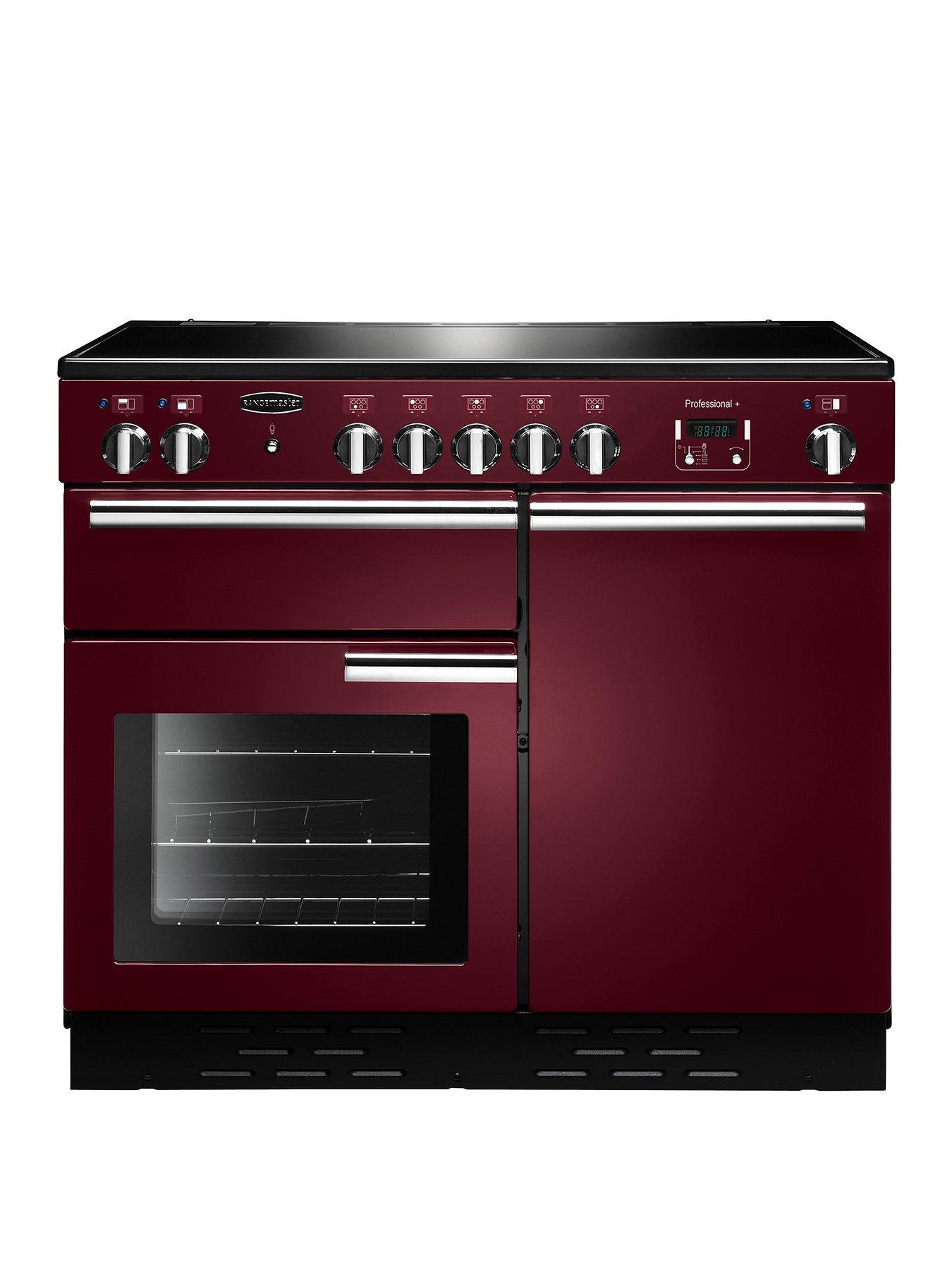 Rangemaster  Prop100Eicy Professional Plus 100Cm Wide Electric Range Cooker With Induction Hob - Cranberry