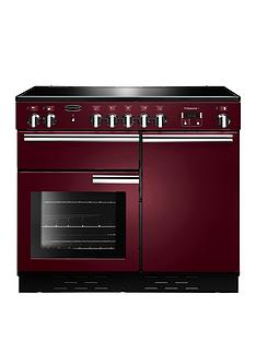 Rangemaster PROP100EICY Professional Plus 100cm Wide Electric Range Cooker with Induction Hob - Cranberry