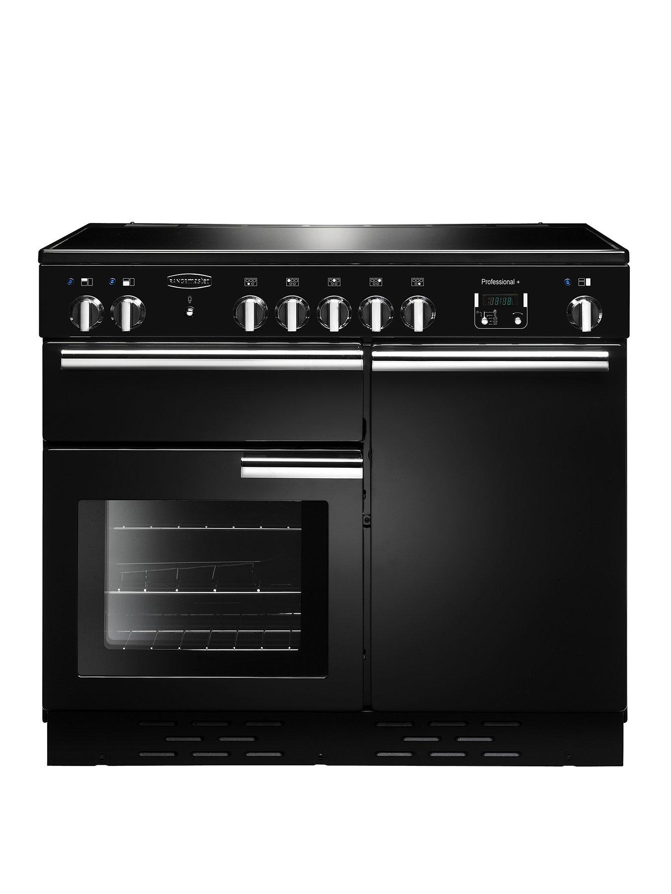 Rangemaster  Prop100Eigb Professional Plus 100Cm Electric Range Cooker With Induction Hob – Black