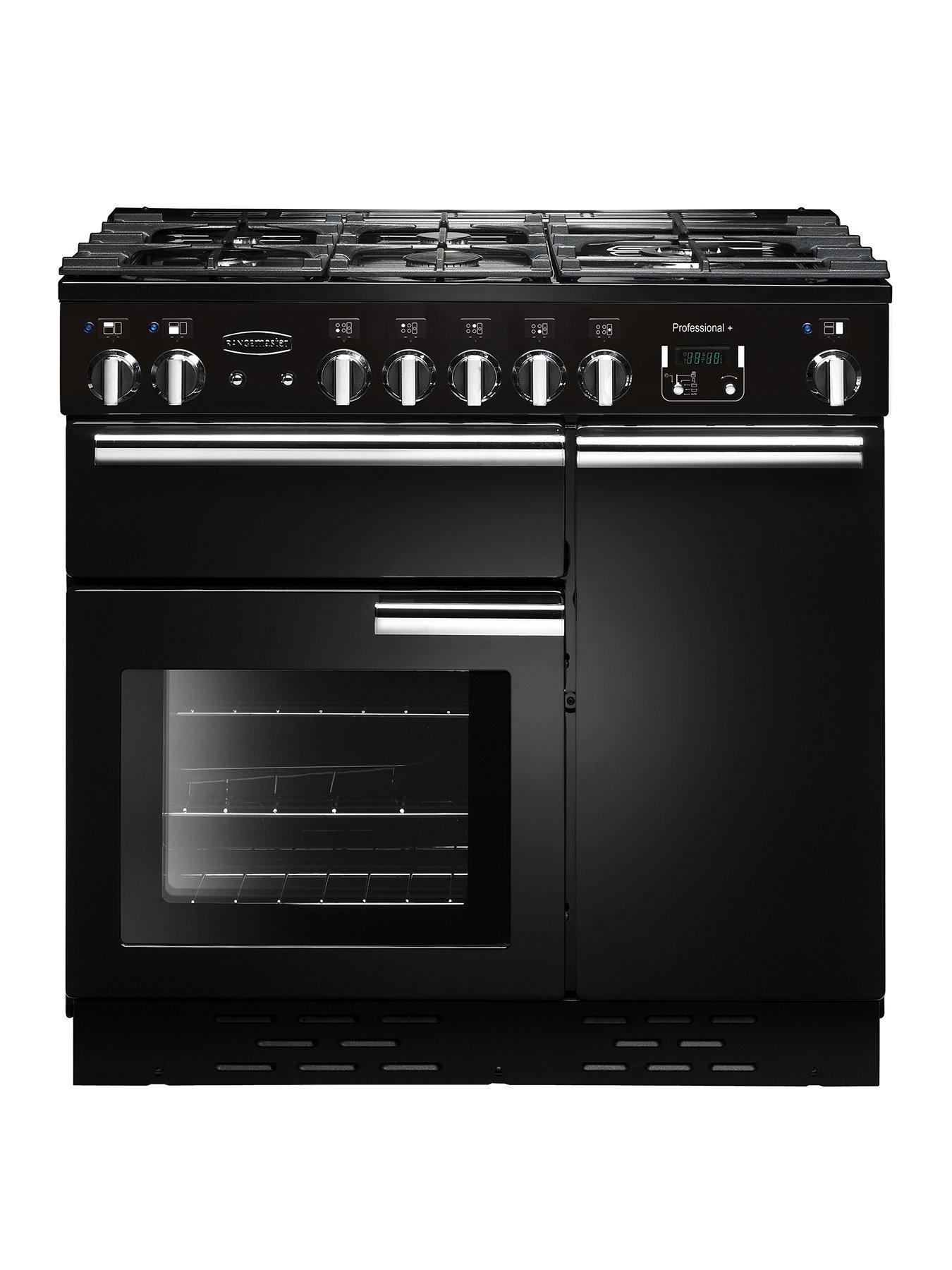 Rangemaster  Prop90Dffgb Professional Plus 90Cm Wide Dual Fuel Range Cooker - Black