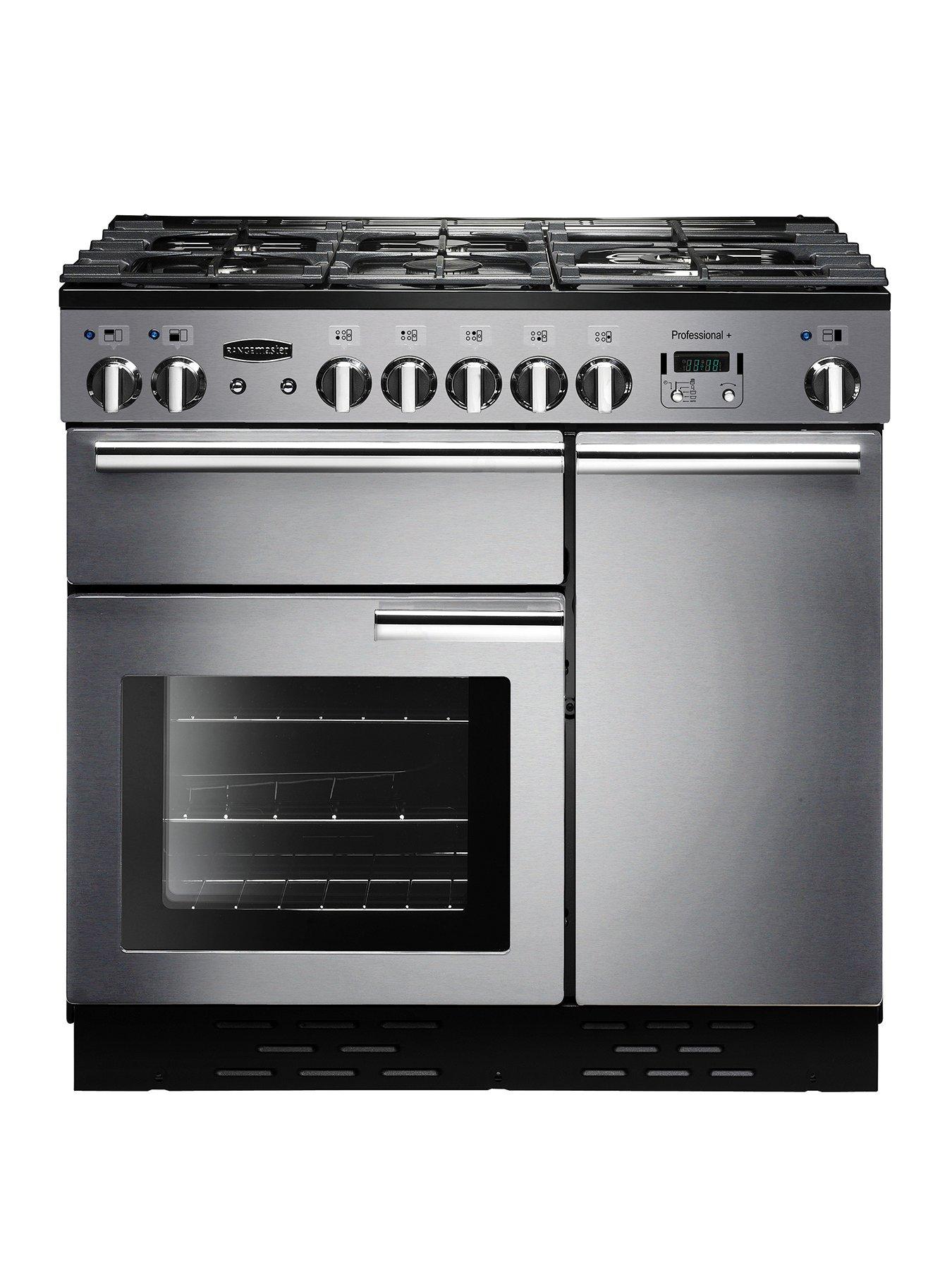 Rangemaster  Prop90Dffss Professional Plus 90Cm Wide Dual Fuel Range Cooker – Stainless Steel