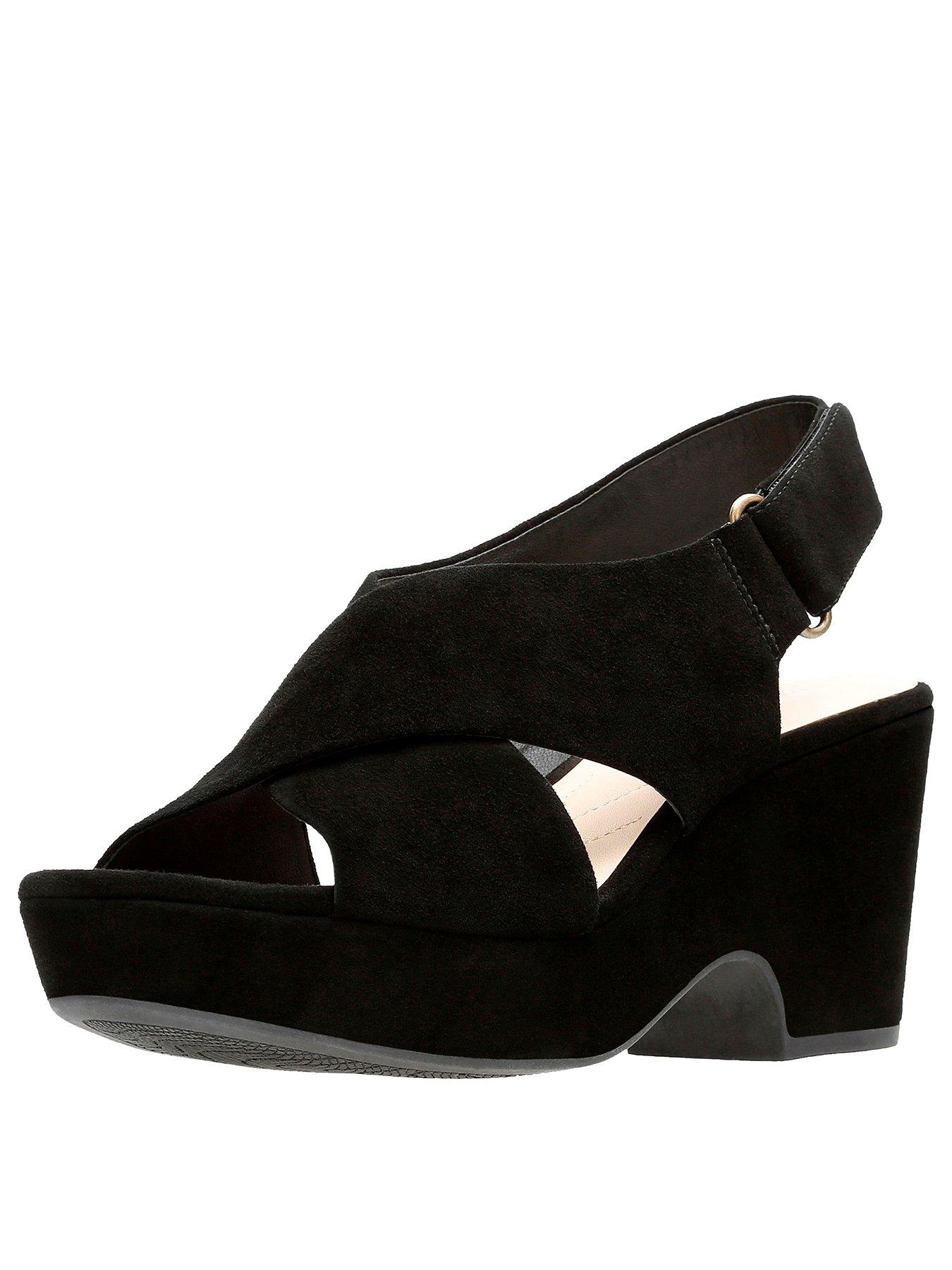 clarks wedge shoes uk