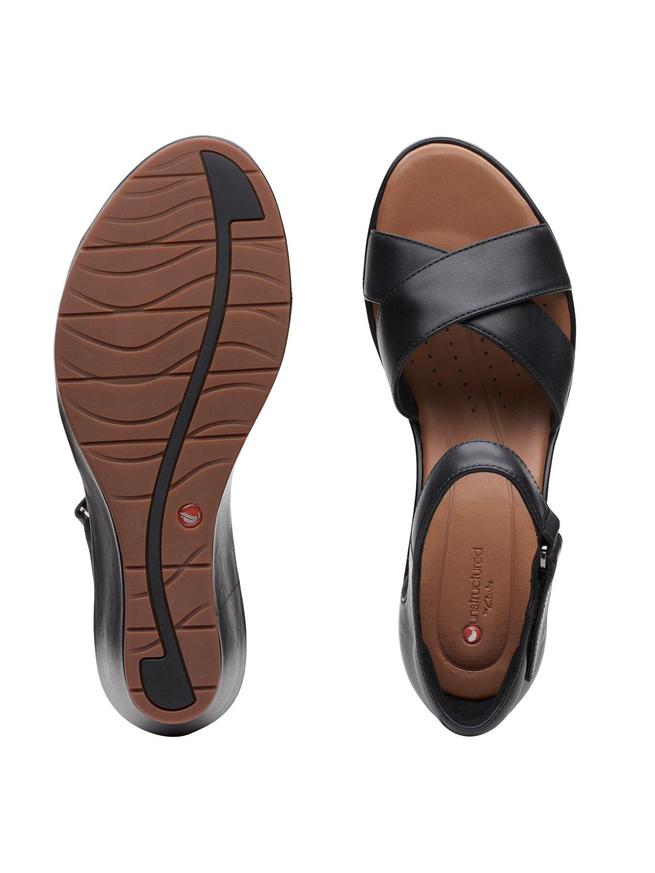 clarks unstructured wide fit