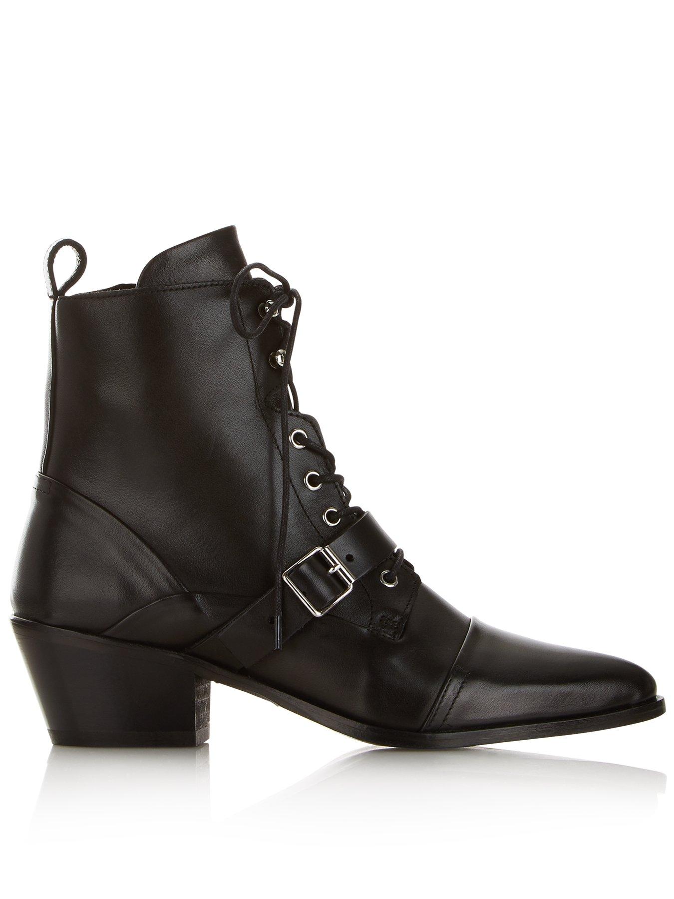ladies long black boots size 6