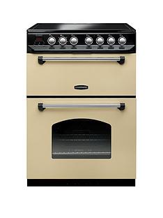 Rangemaster CLAS60ECCR Classic 60cm Electric Cooker with Ceramic Hob - Cream
